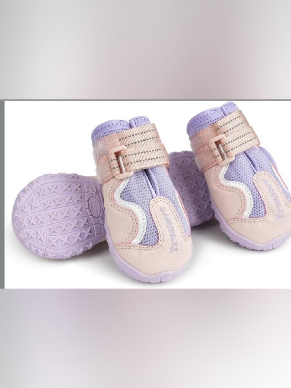 Truelove Dog 🐶 Boots, Waterproof  Reflective Straps for Paw Protector Size 8